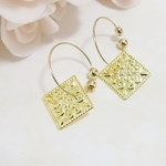❤SALE❤*E37***透かしパーツ☆フープイヤリング