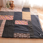 【 mkt様お取り置き品 】* ラプセニの冬マット *148cm×160cm　ランダムパッチワーク　リバティ