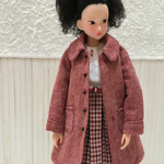 受注製作 ＊＊＊ momoko doll outfit ラグランスリーブコート
