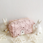 再販♡最終！白くま柄♡ポーチ(ピンク)
