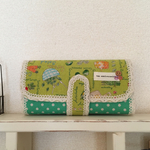 ✴︎送料込✴︎たくさん入る長財布 ベジタブル ×水玉✴︎