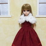 リカちゃん　ワンピースとケープのセット