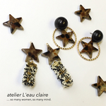 Leopard star ★ ピアス/イヤリング