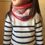 チロリアン柄ネックウォーマー　キッズMサイズ 