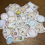 うさぎのサンタくんシール