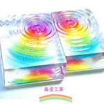 波紋の箸置き＊虹と雲＊
