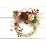 しめ縄リース 紅白