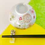 感謝価格♡お茶碗&箸置きセット 芍薬 和柄 新春