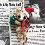 【送料無料】茶トラ猫★クリスマスツリー*ストラップ*あみぐるみ