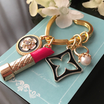 SALE ❣️口紅&キラキラring♡ハート型キーリング