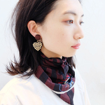 【noel.37】 Germany Vintage × ウッドヴィンテージピアス・イヤリング