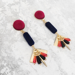 赤×黒フロッキーピアス/イヤリング♡