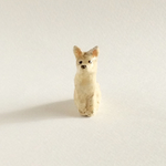 しろいろわんこ  ミニチュア置物