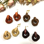 ウッドサークルピアス.イヤリング