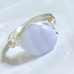 爽やか！ブルーレースアゲート ring