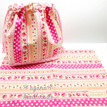 (再販)【ランチセット】可愛い苺柄 ランチョンマット＆お弁当袋