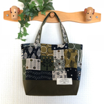 再販☆【Ｓ】トートバッグ（北欧、パッチ）グリーン