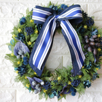 *再販*Navy Spring Wreath 35  ネイビーの春リース