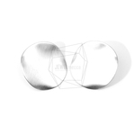 ERG-573-MR【2個入り】ウェーブディスクピアス,Wave Discs Brushed Texture Post 