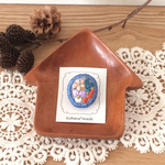 花あつめ  刺繍ブローチ  青