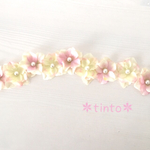 ＊hi-fuh様専用＊クリームピンク＊お花いっぱいヘアバンド＊ベビー