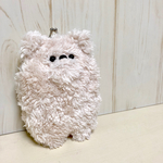 もこもこくまさんのがまぐちポーチ＊クリーム