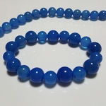 『★* エーゲ海ブルー *★』高品質天然石／パワーストーン数珠ブレスレット,バングル／ボックス付き／新品
