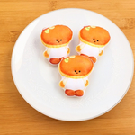 パンケーキさんふわふわブローチ
