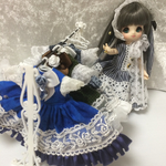 オビツ11用ハンガーラックとハンガーセット（白）