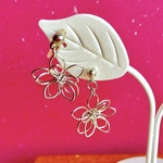🌸スノーブラッサム ノンホールイヤリング/ピアス