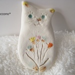 花束ねこ＊ブローチⅢ