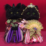 送料無料 黒猫のお雛様