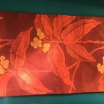 正絹 名古屋帯  紅海老茶
