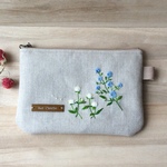刺繍フラットポーチ｜sennichikou｜