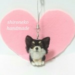 【オーダー】ミニ 犬 チワワ ストラップ ハンドメイド 羊毛フェルト 羊毛 フェルト フェルティング 戌年
