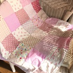 Pink＊パッチワークブランケット