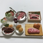 hand made ミニチュアドールハウス 黒毛和牛のステーキ作り