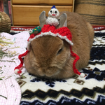 クリスマス雪だるま帽