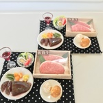hand made ミニチュアドールハウス 和牛ステーキセット