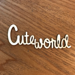 [Cute world]タイトルチップボード大（1個入り）