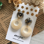 アイボリー輪っかパーツ✱レジンピアス