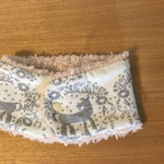  ＜即納可＞ """" winter horse　white × grey """"   kids mokomokoマフラー　