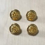 ●15㎜● ANTIQUE GOLD BUTTON CABOCHONS PARTS