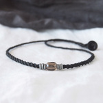 Black Necklace（スモーキークォーツ×ピューター）