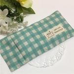 ホットアイピロー・小豆カイロ＊水色チェック