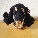 黒色のダックスフント