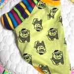 ベレー帽パグさんラグランTシャツ（イエロー）