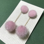 フェイクファースイング　樹脂ノンホールピアス