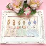 ♤ロココ調🌹パステルタッセルピアス/イヤリング