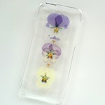 押し花のiPhoneケース - viola - as a child  ⑥